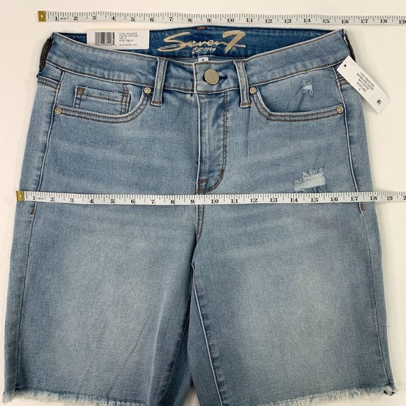 Seven7 Women's Shorts Size 8 Sunset Bermuda 9" inseam Denim Jean Short Size 8 - Picture 5 of 8
